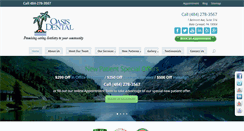Desktop Screenshot of dentaloasis.net